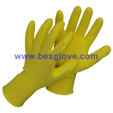 Latex Arbeit Garten Handschuh, Foam Finish, Licht arbeiten